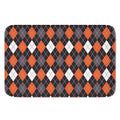 Halloween Argyle Pattern Print Indoor Door Mat