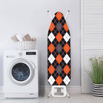 Halloween Argyle Pattern Print Ironing Board Cover