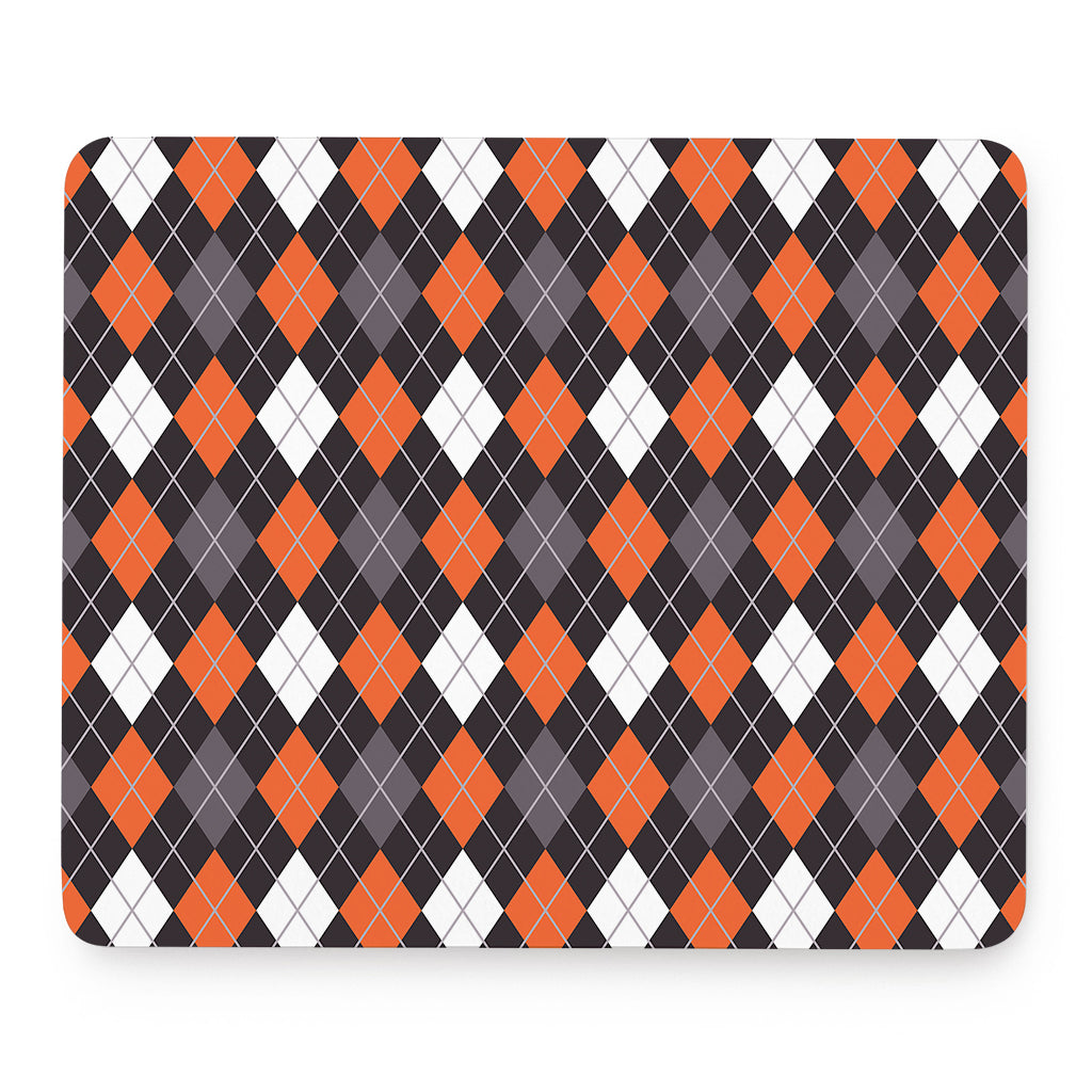 Halloween Argyle Pattern Print Mouse Pad