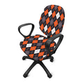Halloween Argyle Pattern Print Office Chair Cover