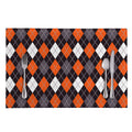 Halloween Argyle Pattern Print Placemat