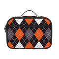 Halloween Argyle Pattern Print Portable Lunch Bag