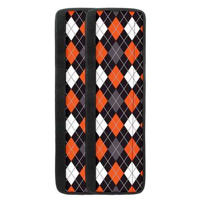 Halloween Argyle Pattern Print Refrigerator Handle Covers
