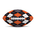 Halloween Argyle Pattern Print Rugby Ball