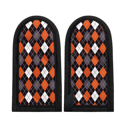 Halloween Argyle Pattern Print Skillet Handle Cover