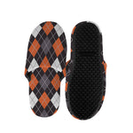 Halloween Argyle Pattern Print Slippers