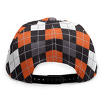 Halloween Argyle Pattern Print Snapback Cap