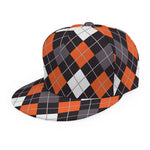 Halloween Argyle Pattern Print Snapback Cap