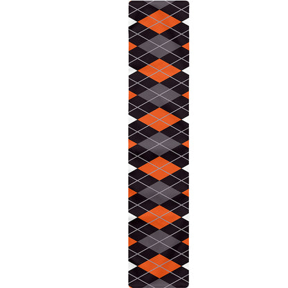 Halloween Argyle Pattern Print Table Runner