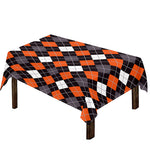 Halloween Argyle Pattern Print Tablecloth