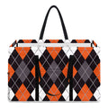 Halloween Argyle Pattern Print Utility Tote Bag