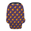 Halloween Bat And Moon Pattern Print Baby Seat Cover