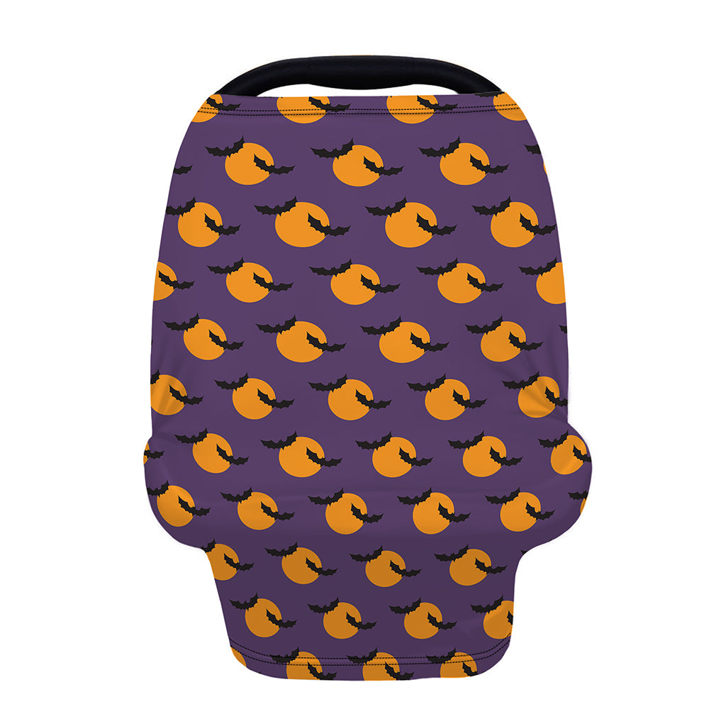 Halloween Bat And Moon Pattern Print Baby Seat Cover