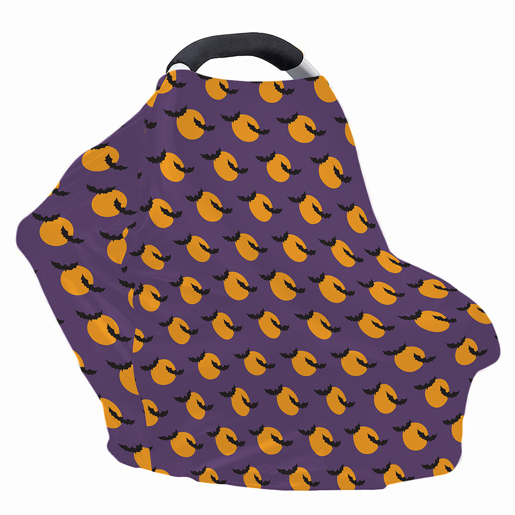 Halloween Bat And Moon Pattern Print Baby Seat Cover
