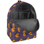 Halloween Bat And Moon Pattern Print Backpack