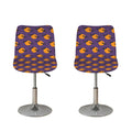 Halloween Bat And Moon Pattern Print Bar Stool Covers