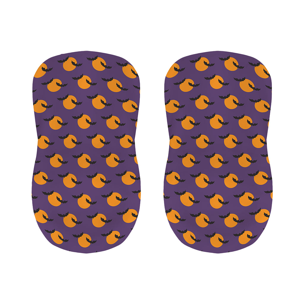 Halloween Bat And Moon Pattern Print Bar Stool Covers