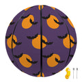 Halloween Bat And Moon Pattern Print Basketball