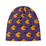 Halloween Bat And Moon Pattern Print Beanie