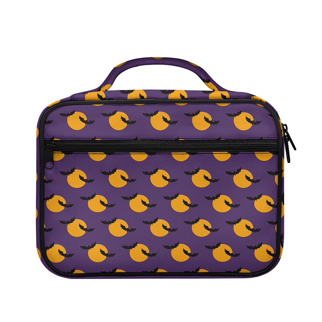 Halloween Bat And Moon Pattern Print Briefcase Bible Bag
