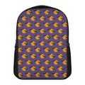 Halloween Bat And Moon Pattern Print Casual Backpack