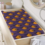 Halloween Bat And Moon Pattern Print Changing Pad Cover