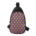 Halloween Bat And Moon Pattern Print Sling Bag