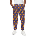 Halloween Bat And Moon Pattern Print Cotton Sweatpants
