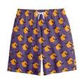 Halloween Bat And Moon Pattern Print Cotton Shorts