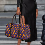 Halloween Bat And Moon Pattern Print Duffle Bag