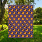 Halloween Bat And Moon Pattern Print Garden Flag