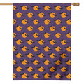 Halloween Bat And Moon Pattern Print House Flag
