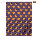 Halloween Bat And Moon Pattern Print House Flag