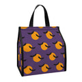 Halloween Bat And Moon Pattern Print Insulated Lunch Tote