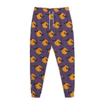 Halloween Bat And Moon Pattern Print Jogger Pants