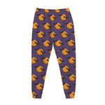 Halloween Bat And Moon Pattern Print Jogger Pants