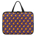Halloween Bat And Moon Pattern Print Laptop Sleeve With Handle