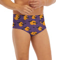 Halloween Bat And Moon Pattern Print Men's Briefs