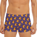 Halloween Bat And Moon Pattern Print Men's Short Boxer Briefs