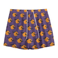 Halloween Bat And Moon Pattern Print Mesh Shorts