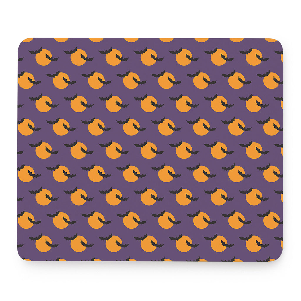Halloween Bat And Moon Pattern Print Mouse Pad