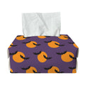 Halloween Bat And Moon Pattern Print Rectangle Tissue Box Cover