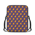 Halloween Bat And Moon Pattern Print Rectangular Crossbody Bag