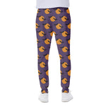 Halloween Bat And Moon Pattern Print Scuba Joggers
