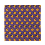 Halloween Bat And Moon Pattern Print Silk Bandana