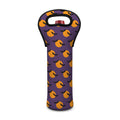Halloween Bat And Moon Pattern Print Single Neoprene Wine Tote