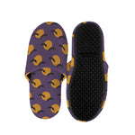 Halloween Bat And Moon Pattern Print Slippers