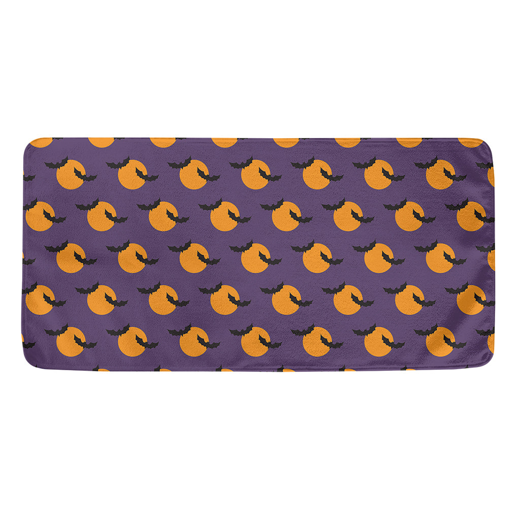 Halloween Bat And Moon Pattern Print Towel