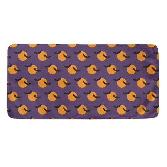Halloween Bat And Moon Pattern Print Towel