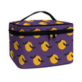 Halloween Bat And Moon Pattern Print Travel Makeup Bag